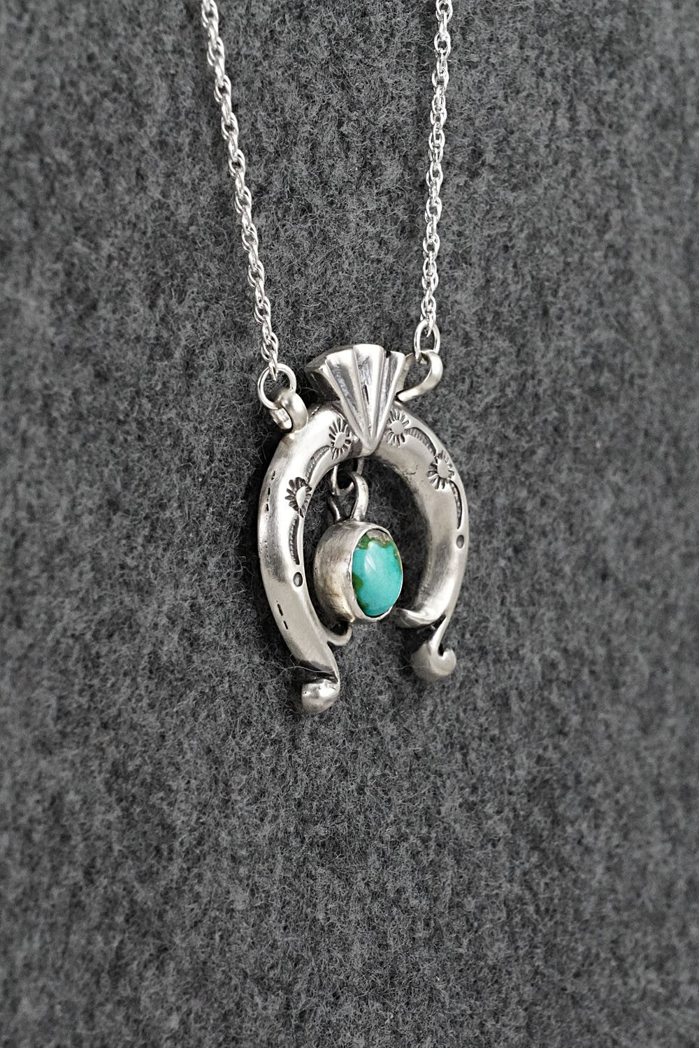 Turquoise & Sterling Silver Necklace - Gary Shorty