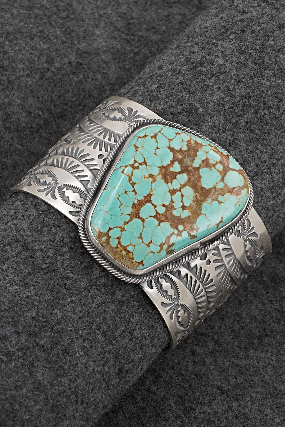 Turquoise & Sterling Silver Bracelet - Mark Yazzie