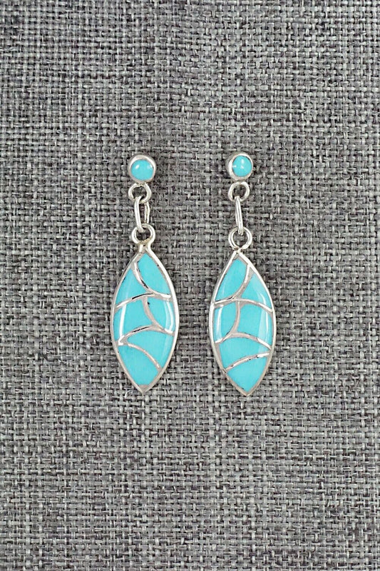 Turquoise & Sterling Silver Earrings - Orena Leekya