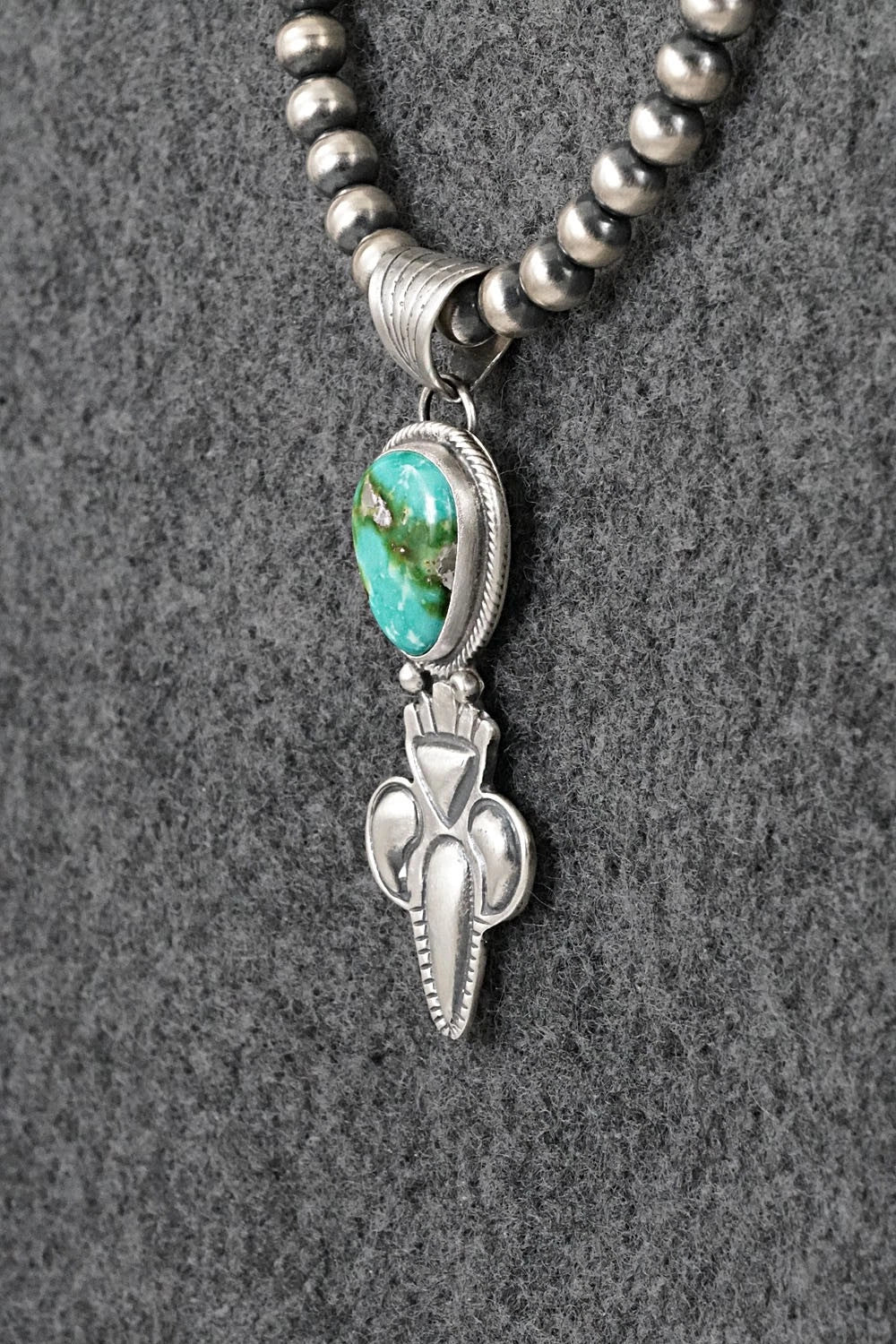 Turquoise & Sterling Silver Necklace - Gary Shorty