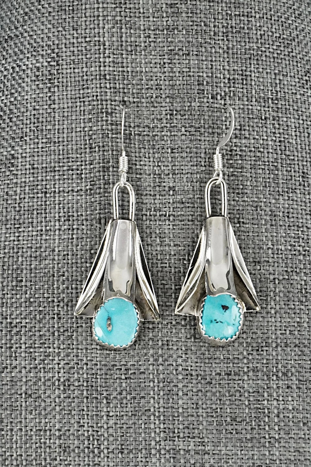 Turquoise & Sterling Silver Squash Blossom Set - Louise Yazzie