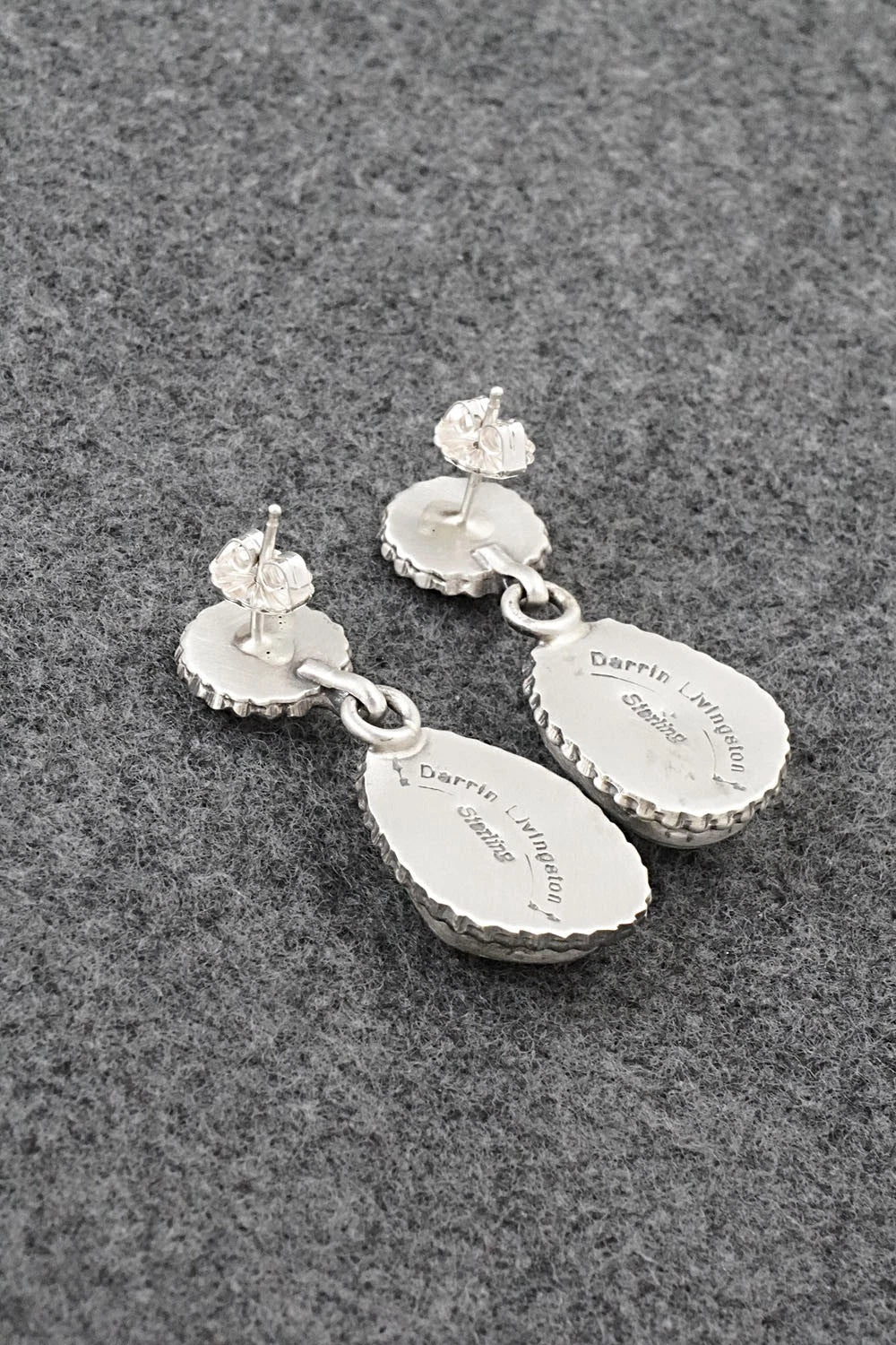 Turquoise & Sterling Silver Earrings - Darrin Livingston
