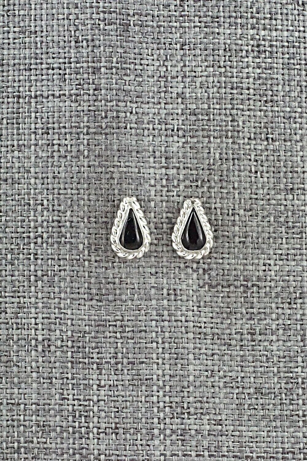 Onyx & Sterling Silver Earrings - Gina Dosedo