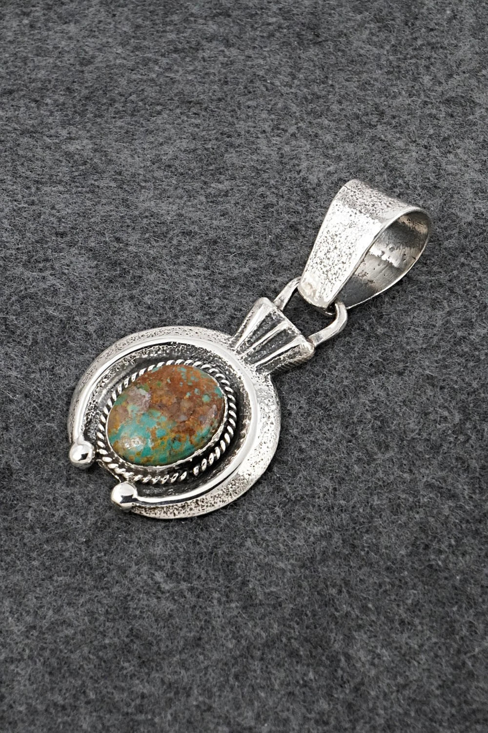Turquoise & Sterling Silver Pendant - Delbert Arviso