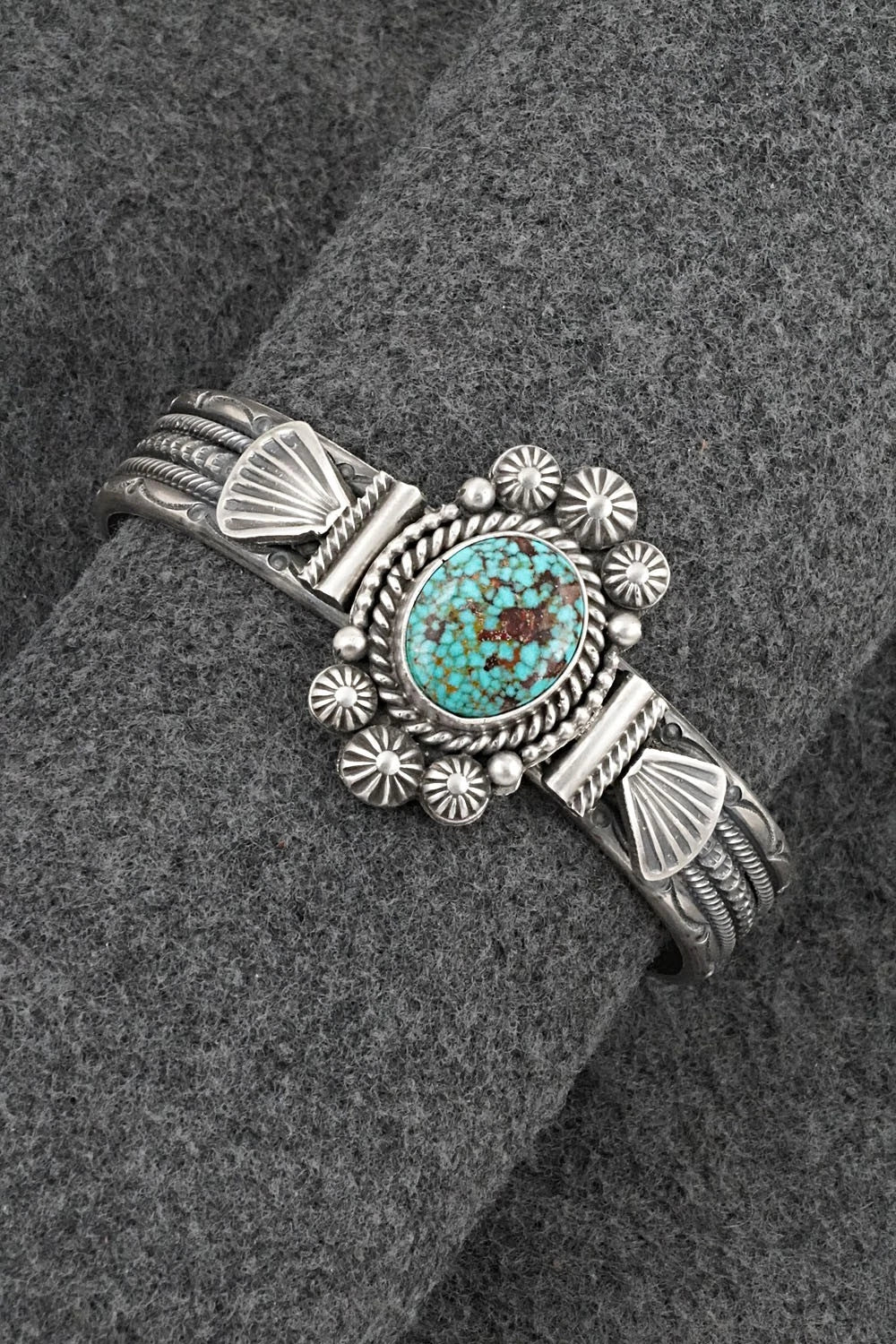 Turquoise & Sterling Silver Bracelet - Michael Calladitto