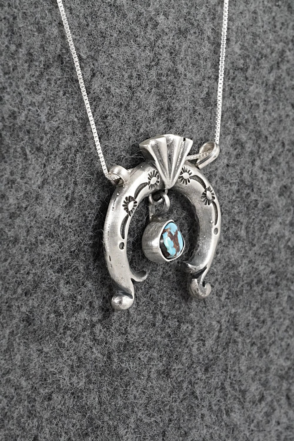 Turquoise & Sterling Silver Necklace - Gary Shorty