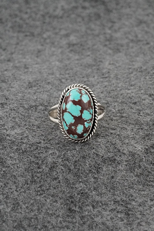 Turquoise & Sterling Silver Ring - Eugene Gruber - Size 9