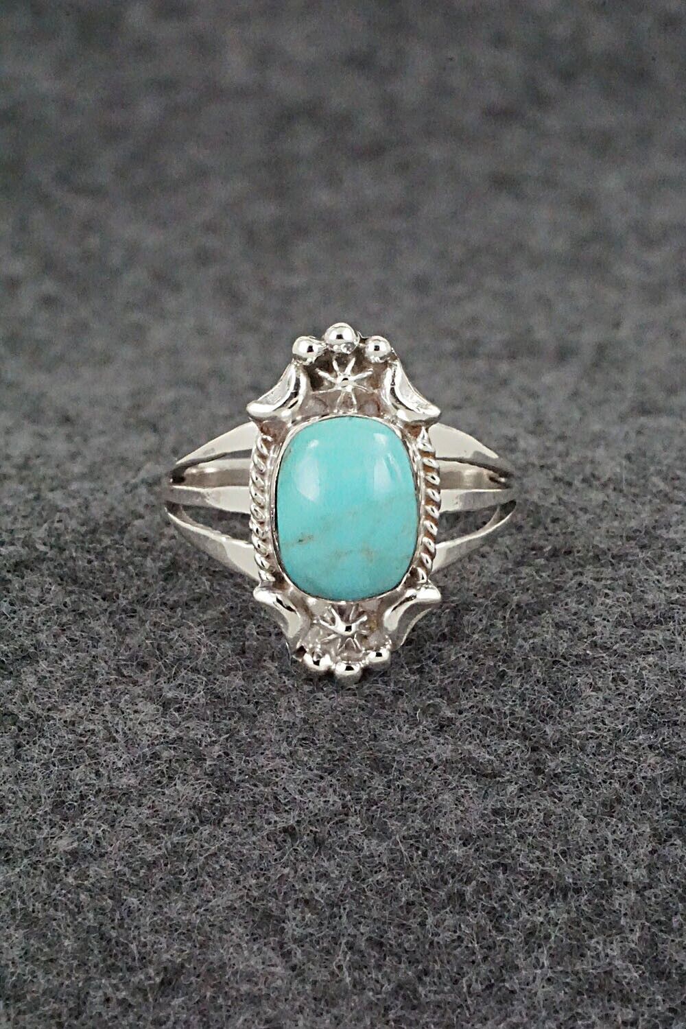 Turquoise & Sterling Silver Ring - Theresa Smith - Size 9