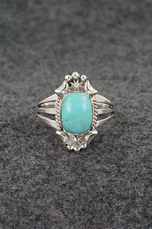Turquoise & Sterling Silver Ring - Theresa Smith - Size 9