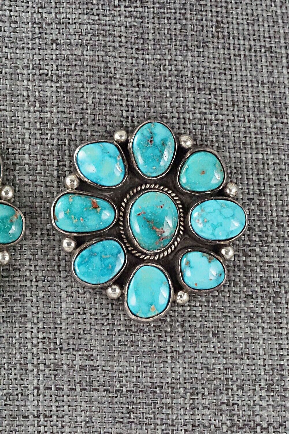 Turquoise & Sterling Silver Earrings - Oliver Smith