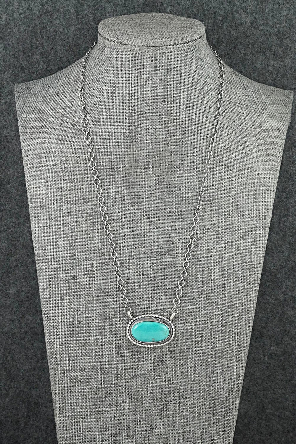 Turquoise & Sterling Silver Necklace - Darrin Livingston