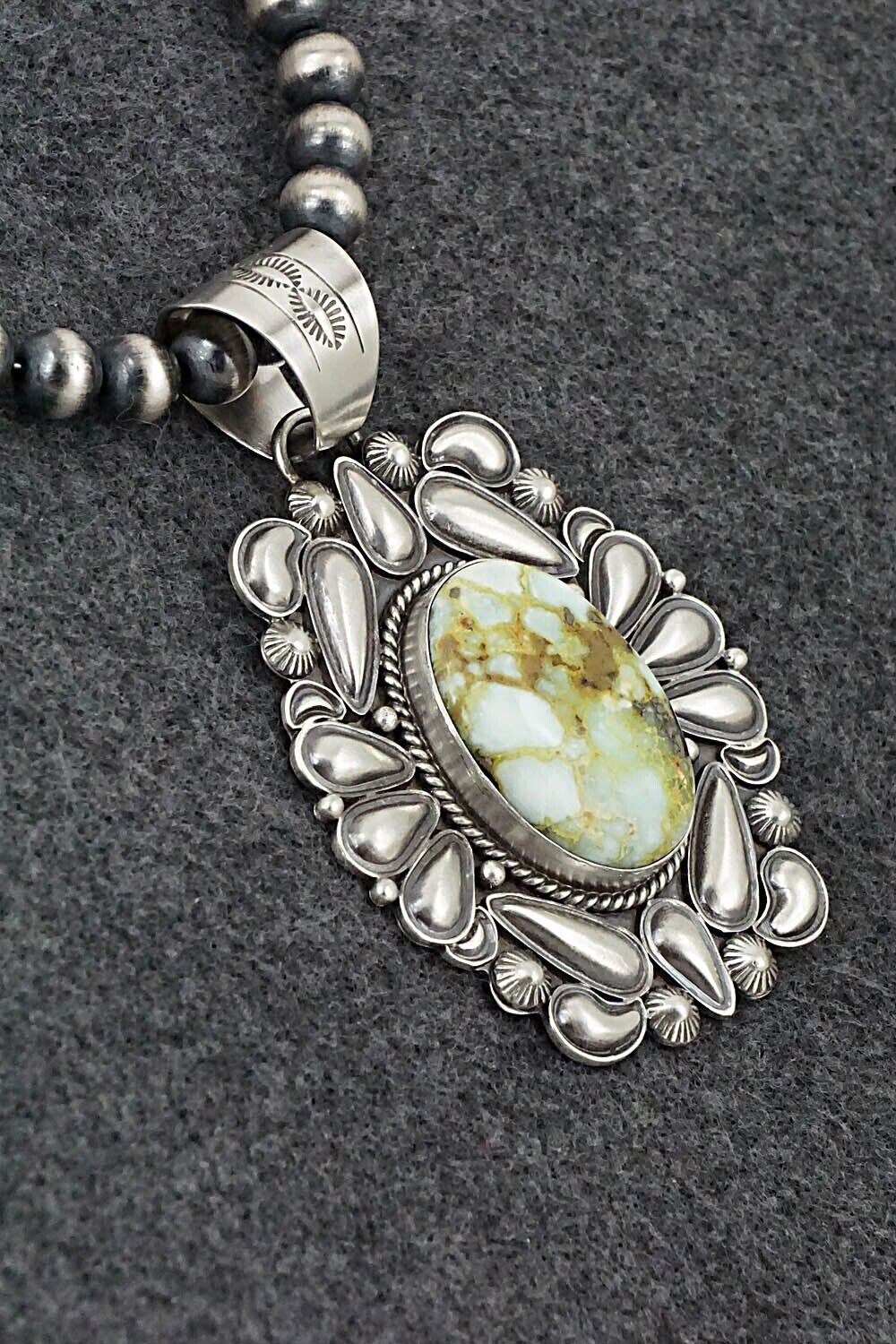 Variscite & Sterling Silver Necklace - Derrick Gordon