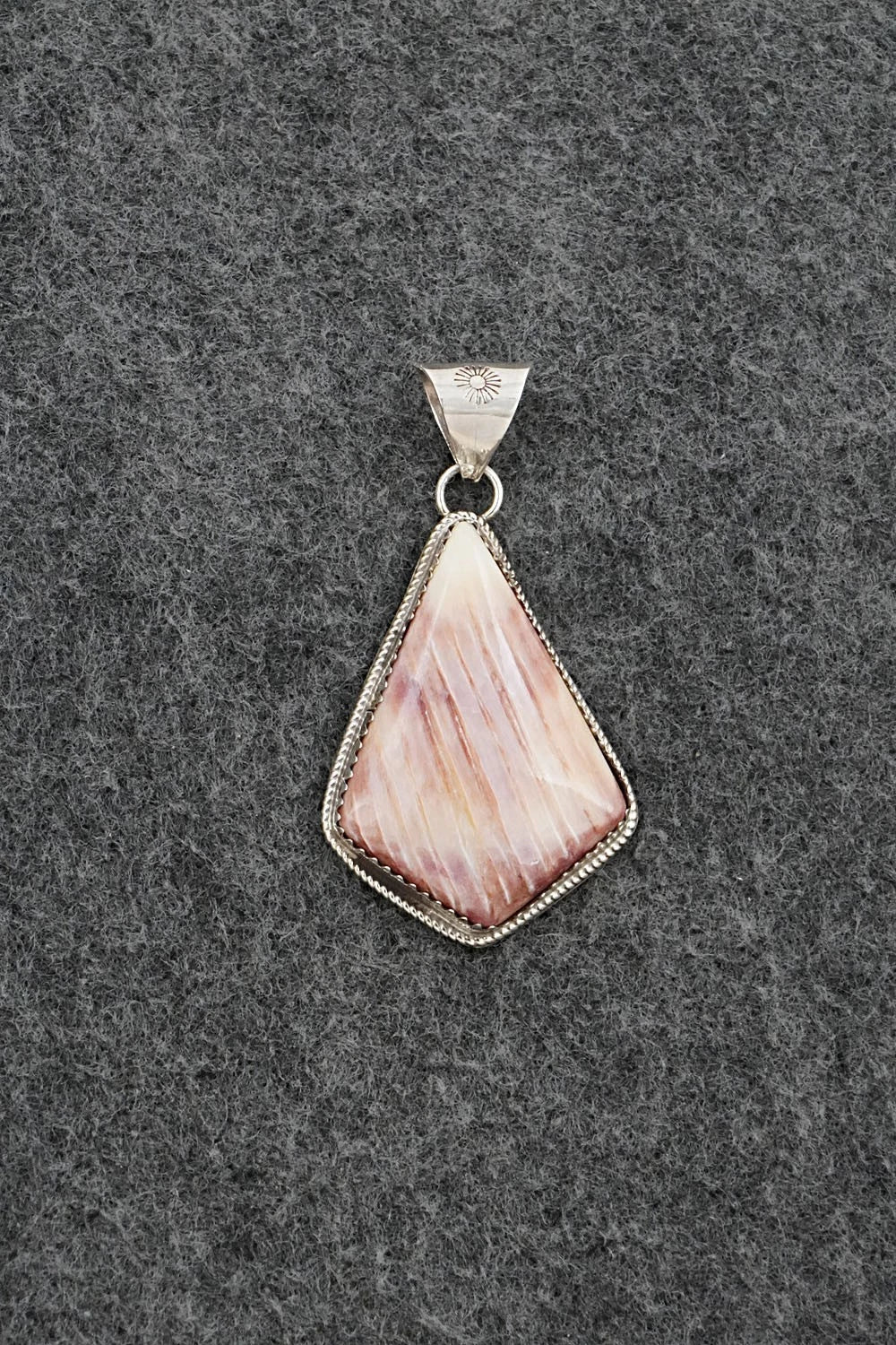 Spiny Oyster & Sterling Silver Pendant - Ernest Hawthorne