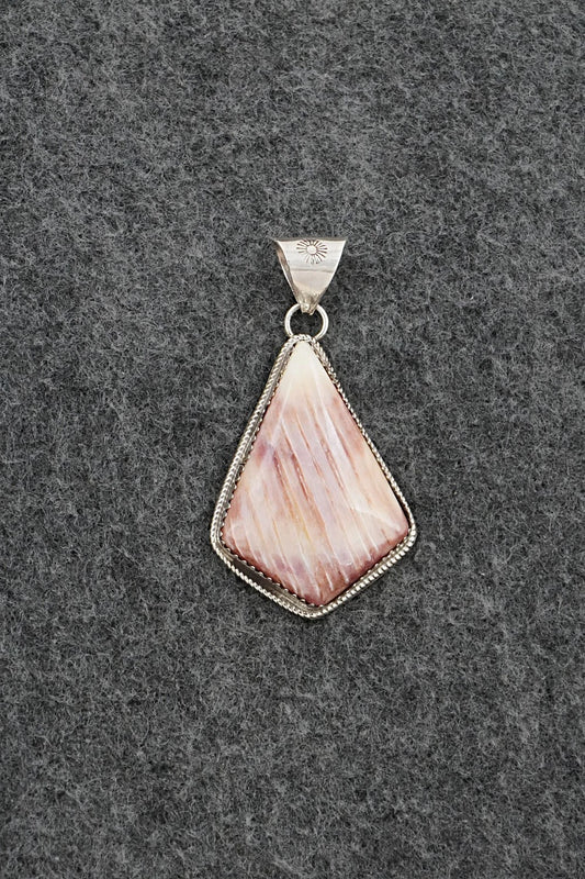 Spiny Oyster & Sterling Silver Pendant - Ernest Hawthorne