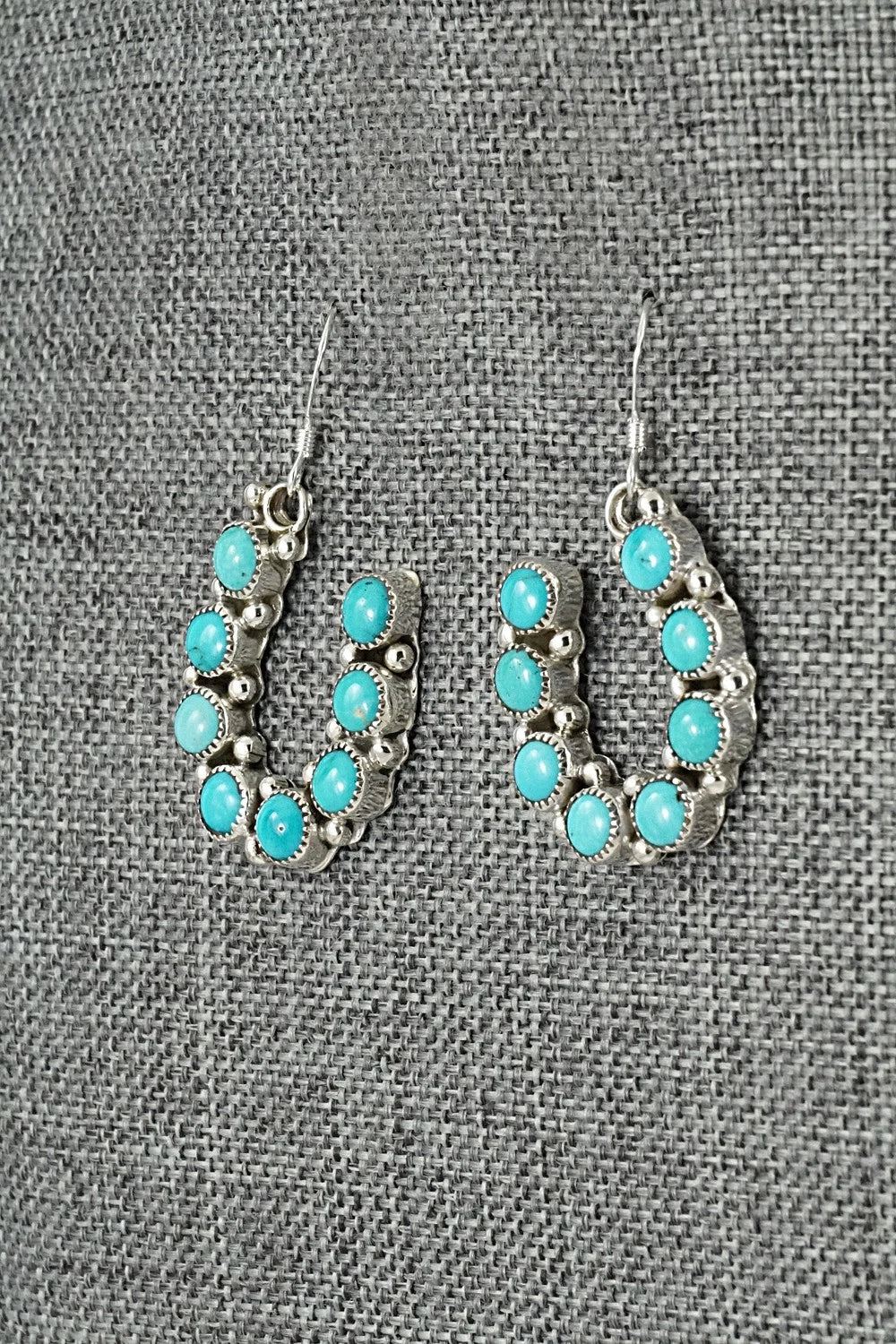 Turquoise & Sterling Silver Earrings - Angie Platero