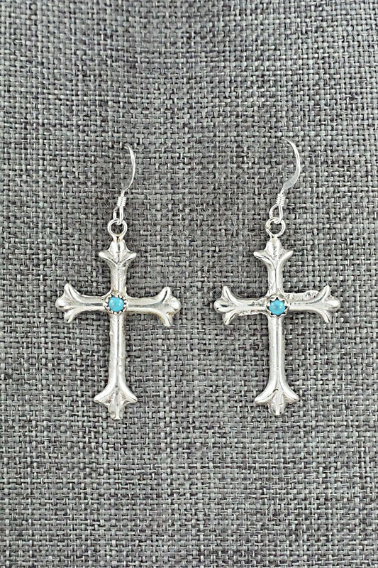 Turquoise & Sterling Silver Earrings - Sylvia Chee