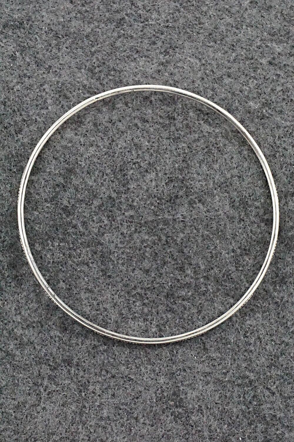 Sterling Silver Bangle Bracelet - Elaine Tahe