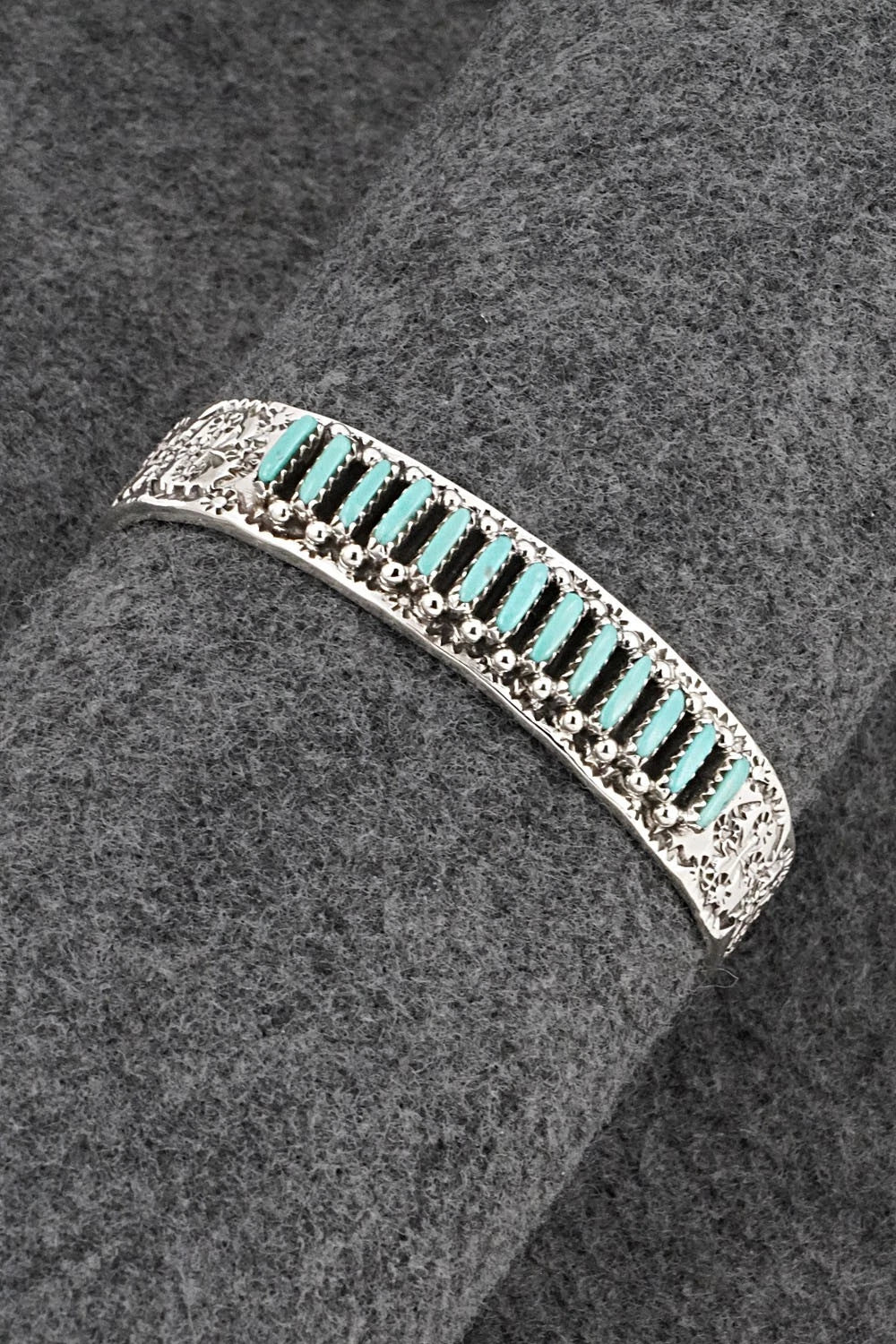 Turquoise & Sterling Silver Bracelet - Murray Hannaweeka