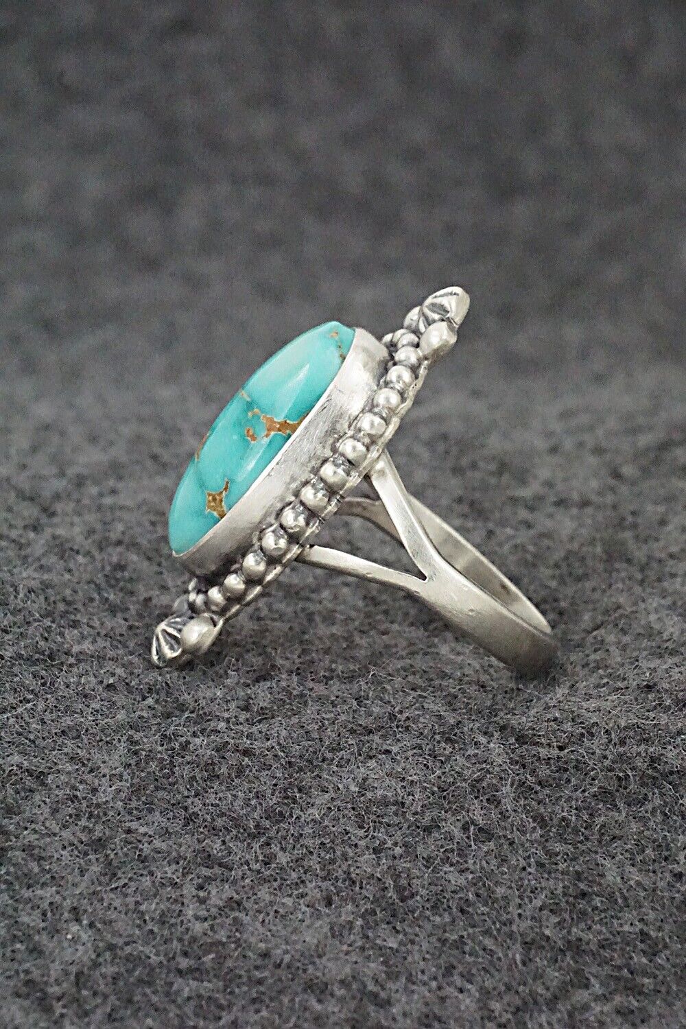 Turquoise & Sterling Silver Ring - Randy Boyd - Size 9