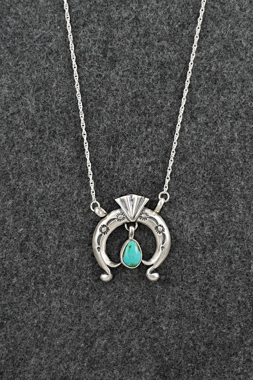 Turquoise & Sterling Silver Necklace - Gary Shorty