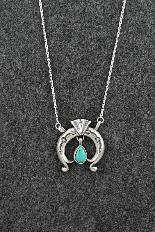Turquoise & Sterling Silver Necklace - Gary Shorty