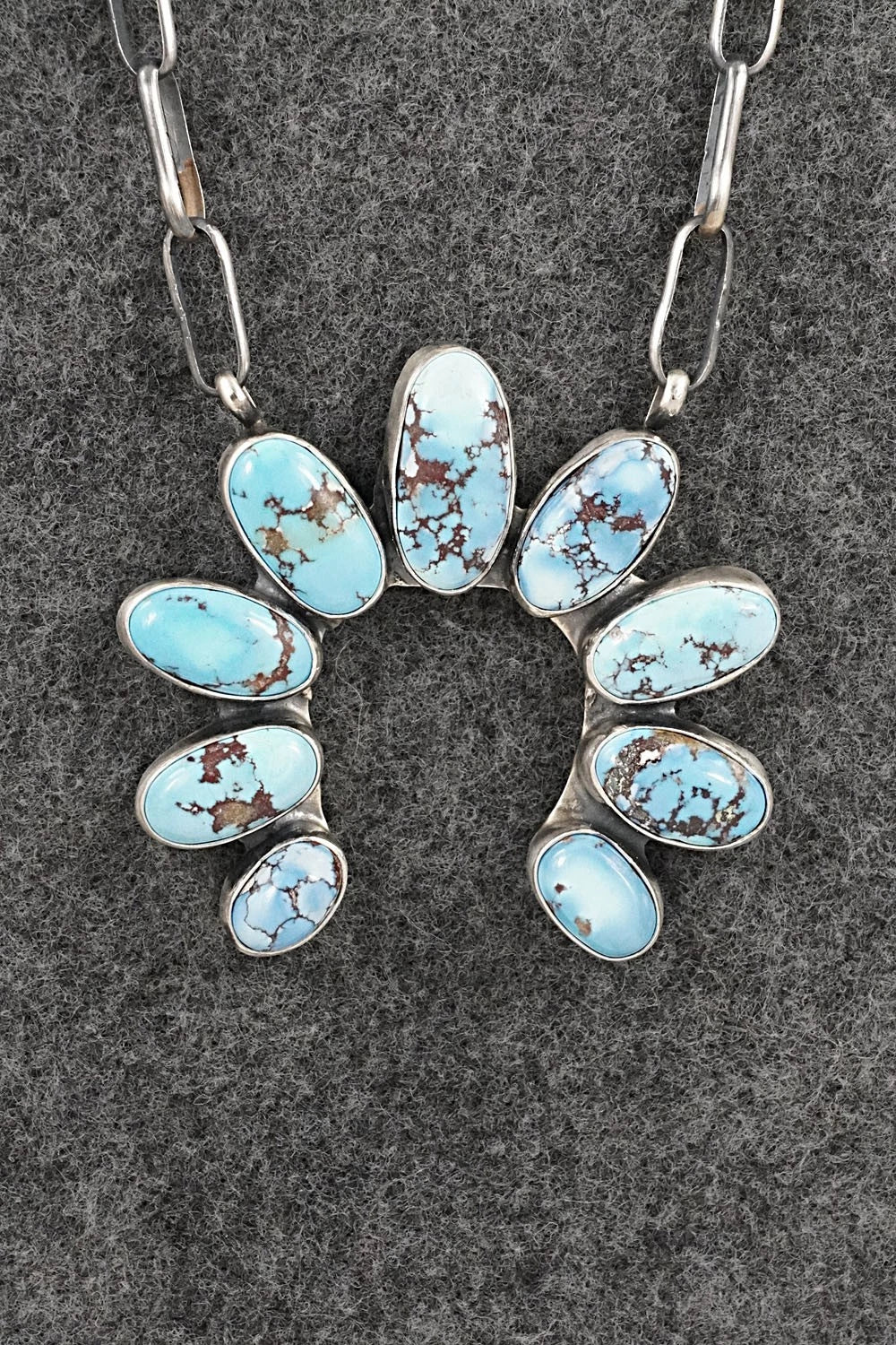 Turquoise & Sterling Silver Necklace - Darrin Livingston