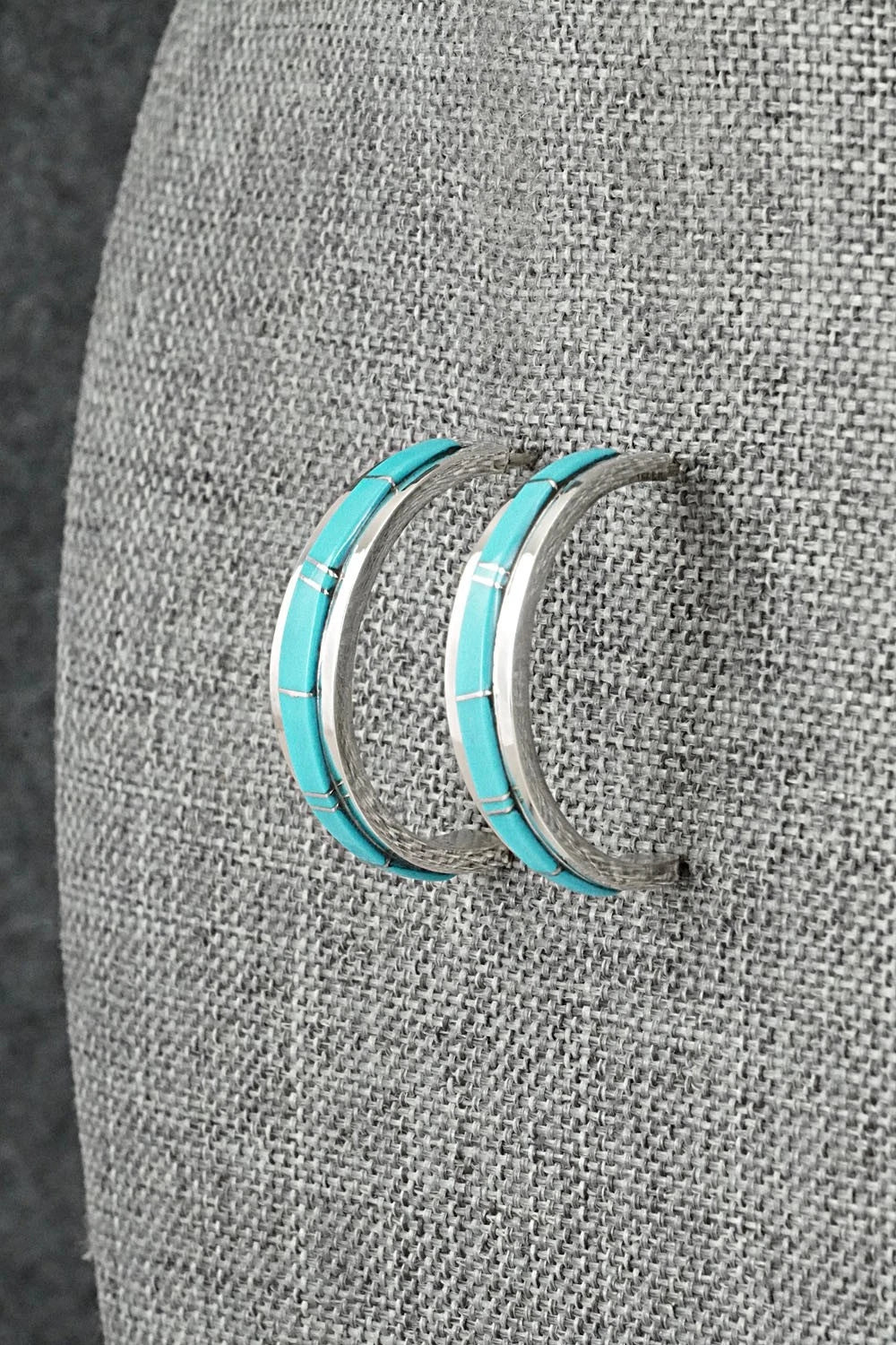 Turquoise & Sterling Silver Earrings - Wilbert Muskett Jr.