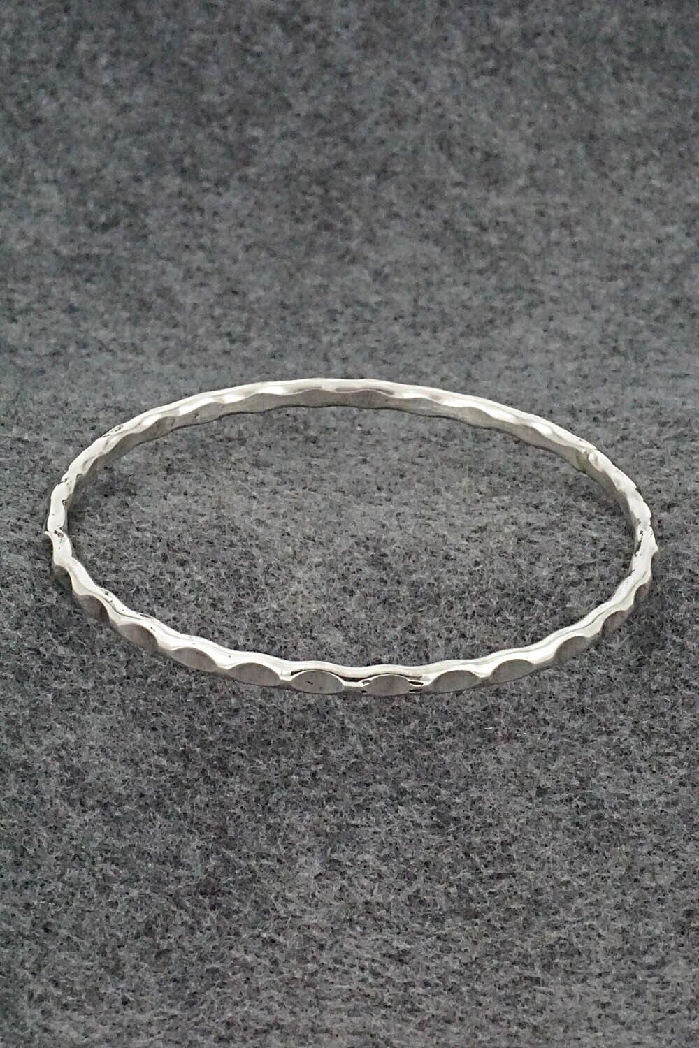 Sterling Silver Bangle Bracelet - Elaine Tahe