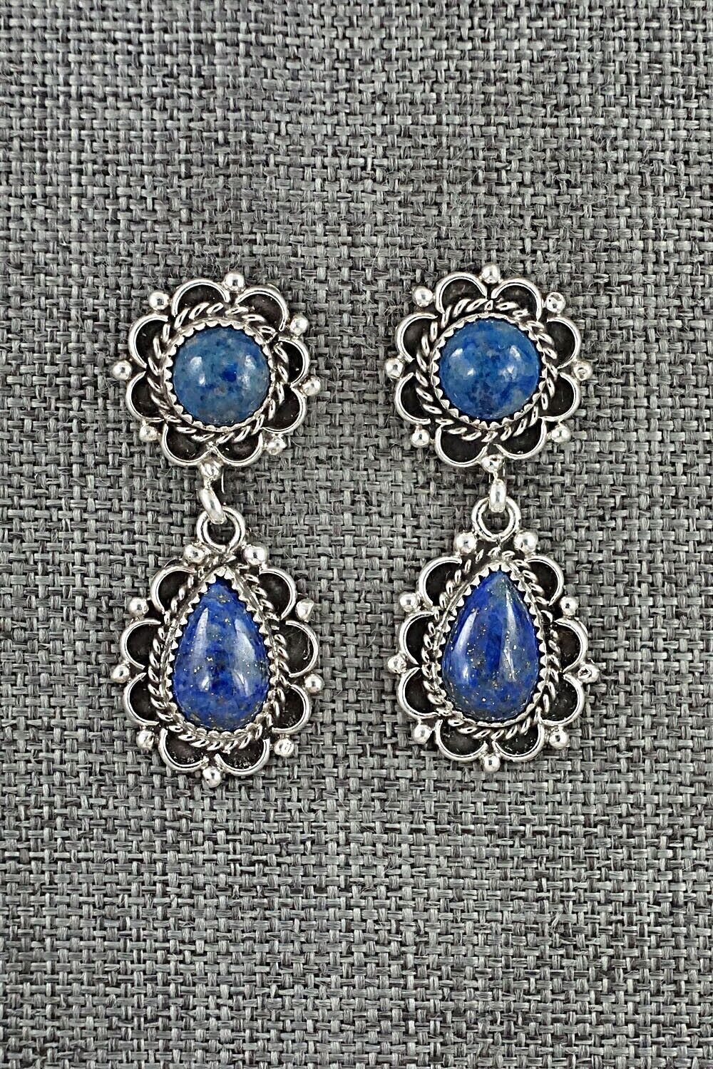 Lapis & Sterling Silver Earrings - Maritta Martinez