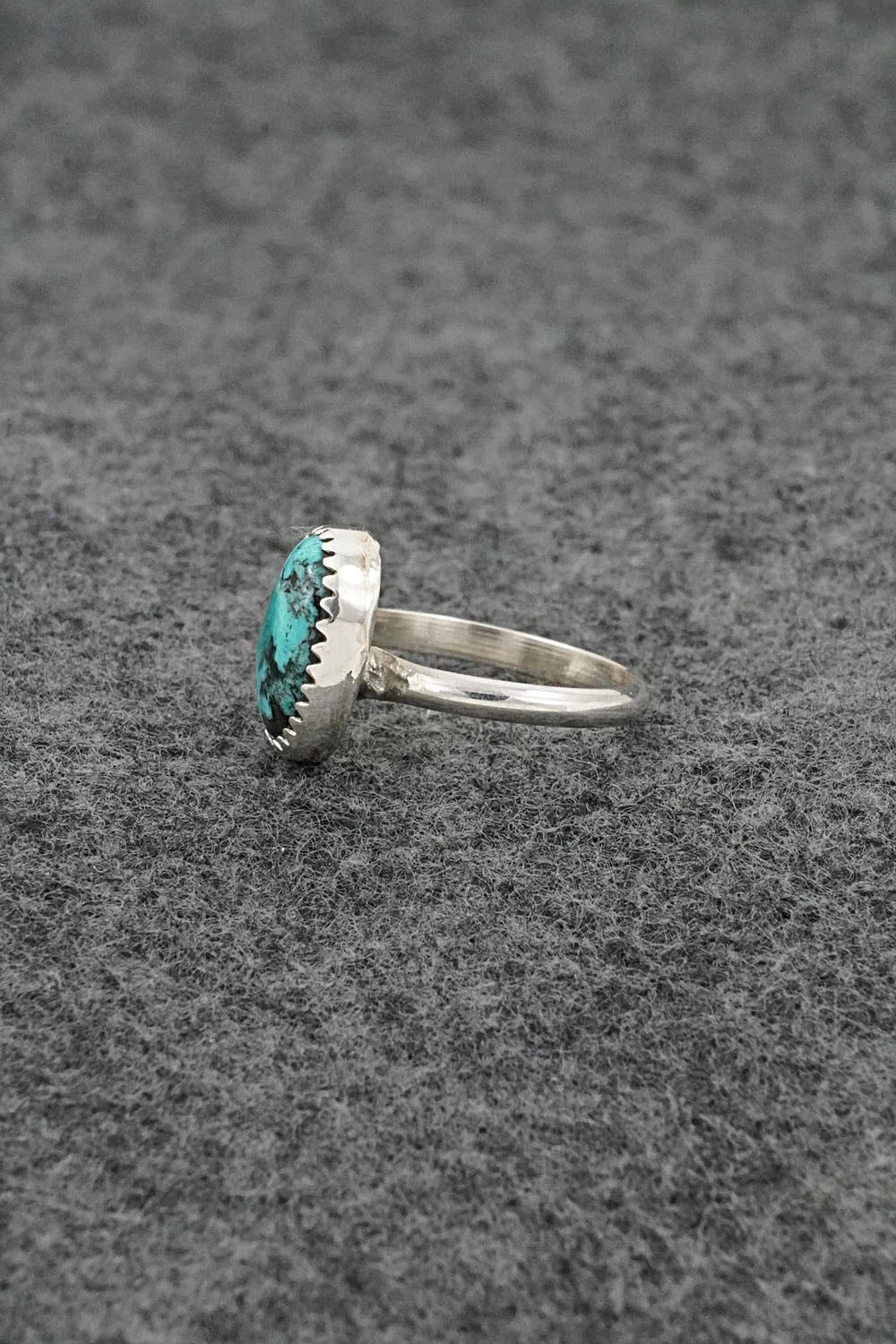 Turquoise & Sterling Silver Ring - Darius Arviso - Size 6
