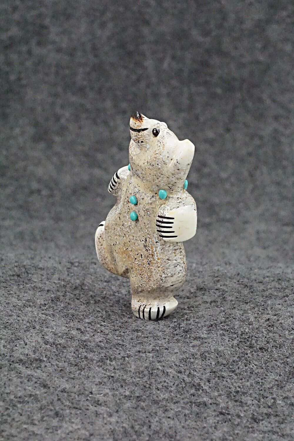 Dancing Bear Zuni Fetish Carving - Claudia Peina