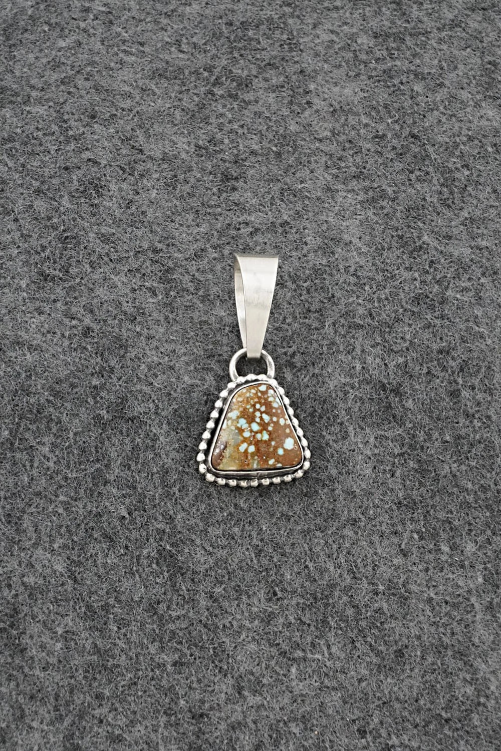 Turquoise & Sterling Silver Pendant - Randy Billy