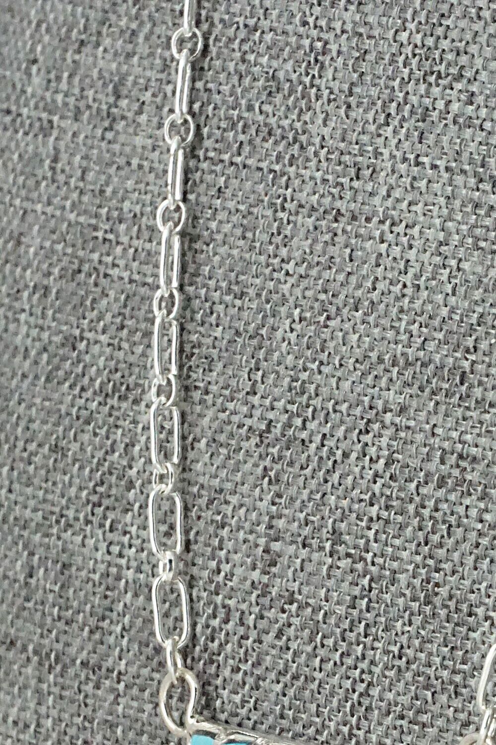 Turquoise & Sterling Silver Necklace - Glennetta Luna
