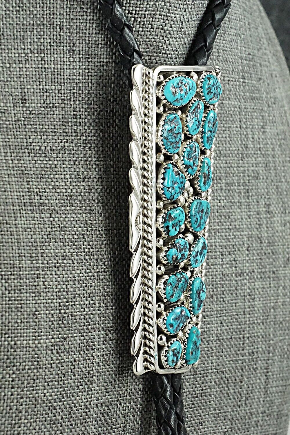 Turquoise & Sterling Silver Bolo Tie - Martin Muskett