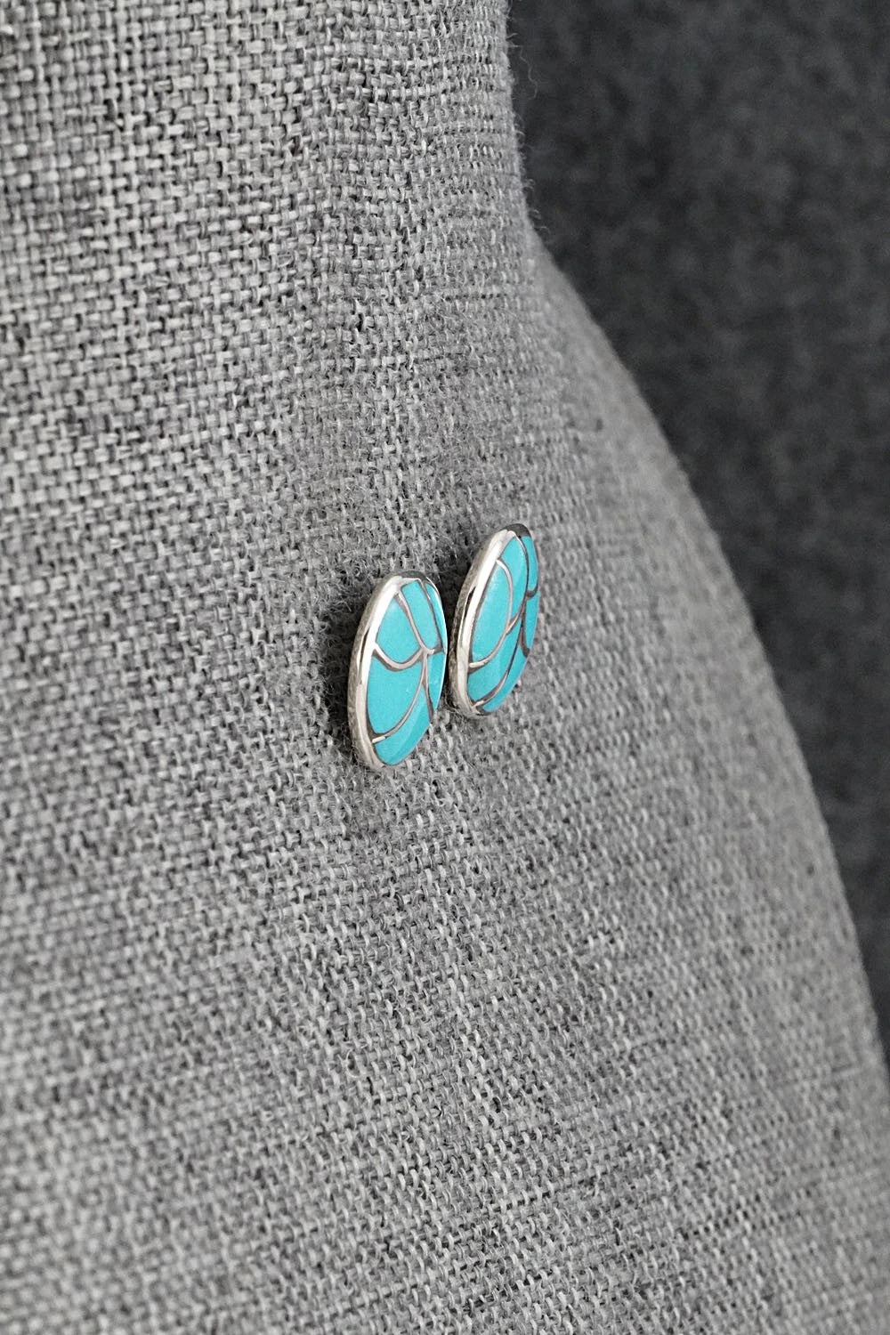 Turquoise & Sterling Silver Earrings - Orena Leekya