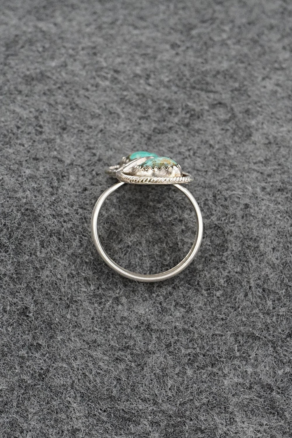 Turquoise & Sterling Silver Ring - Priscilla Reeder - Size 8