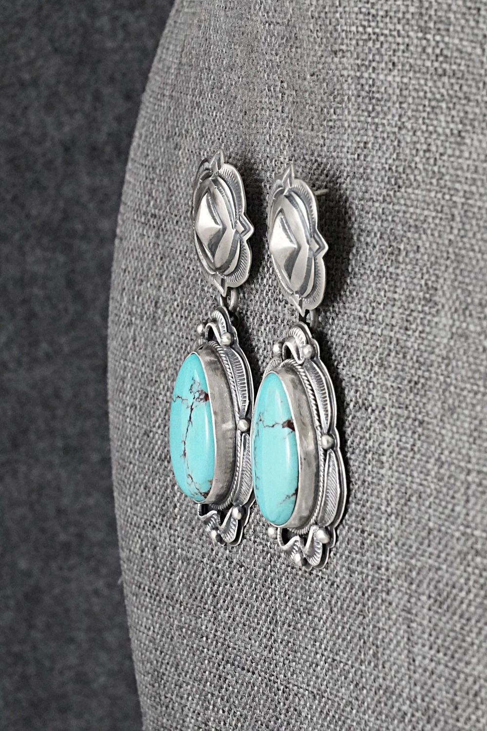 Turquoise & Sterling Silver Earrings - Randy Boyd