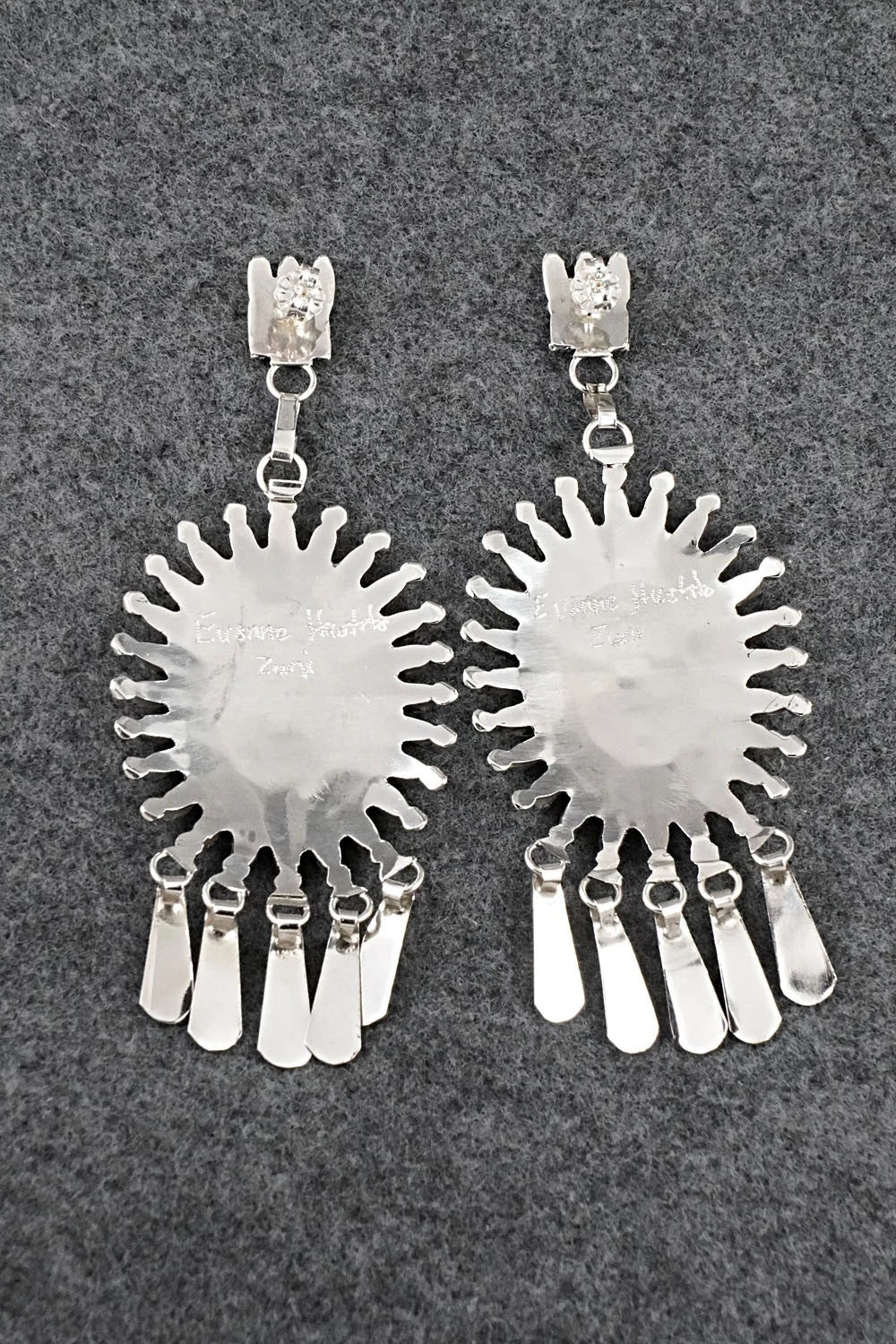 Turquoise & Sterling Silver Earrings - Evonne Hustito
