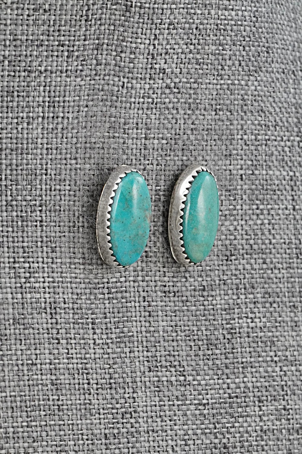 Turquoise & Sterling Silver Necklace and Earrings Set - Murray Hannaweeka