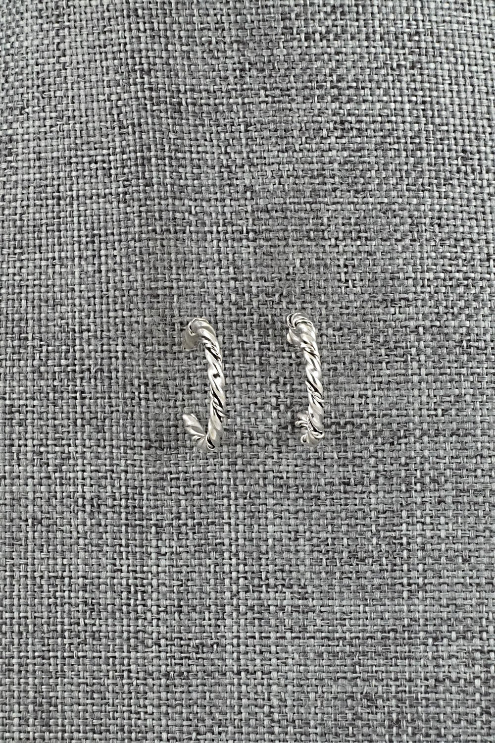 Sterling Silver Hoop Earrings - Elaine Tahe