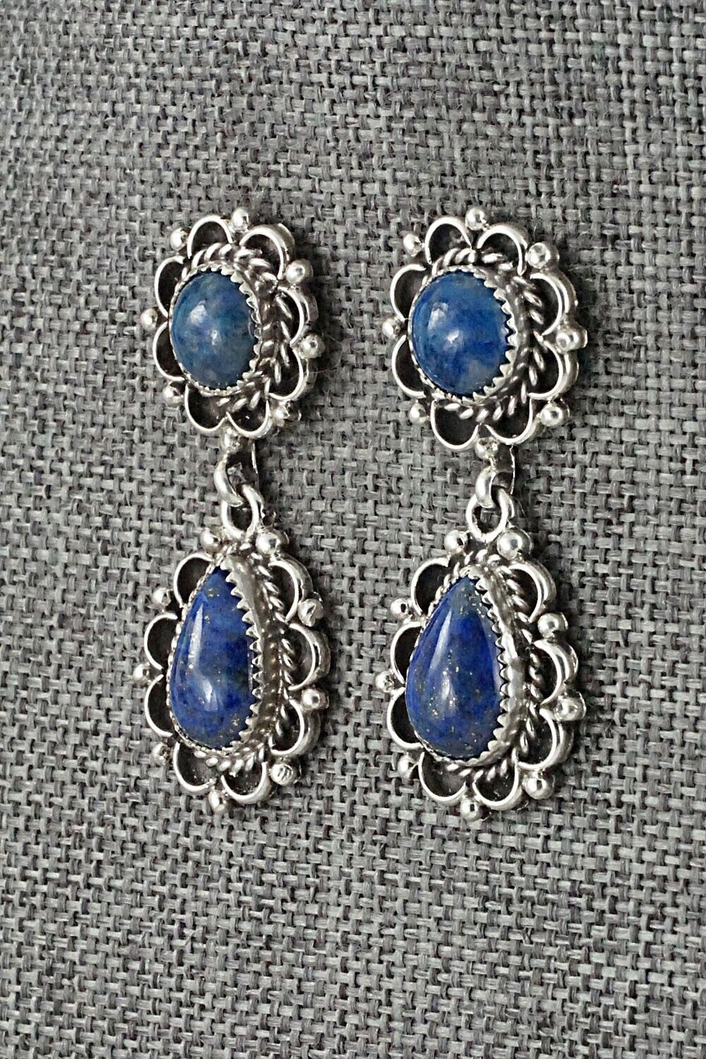 Lapis & Sterling Silver Earrings - Maritta Martinez