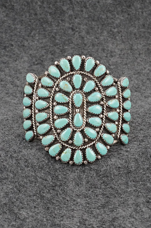 Turquoise & Sterling Silver Vintage Bracelet