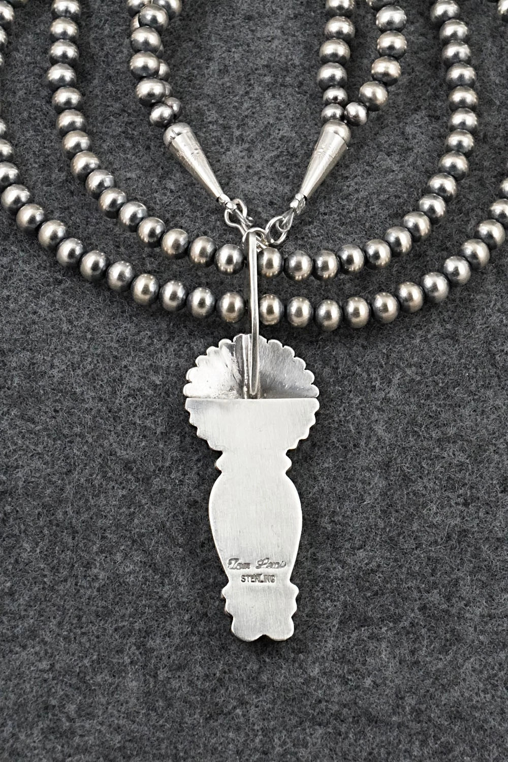 Turquoise & Sterling Silver Necklace - Tom Lewis
