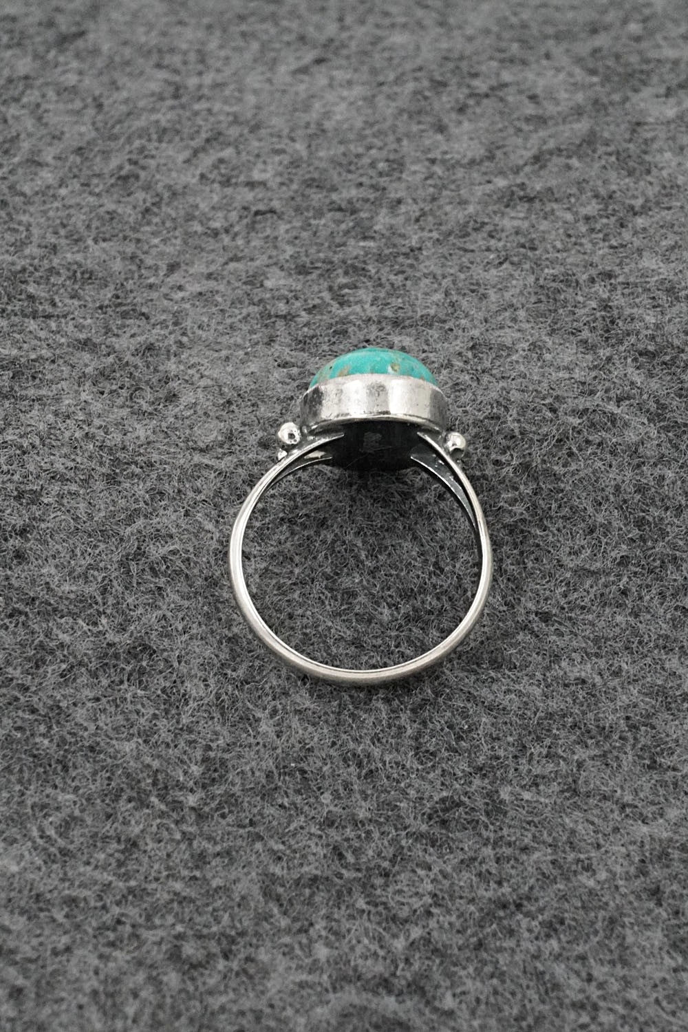 Turquoise and Sterling Silver Ring - Jerryson Henio - Size 7