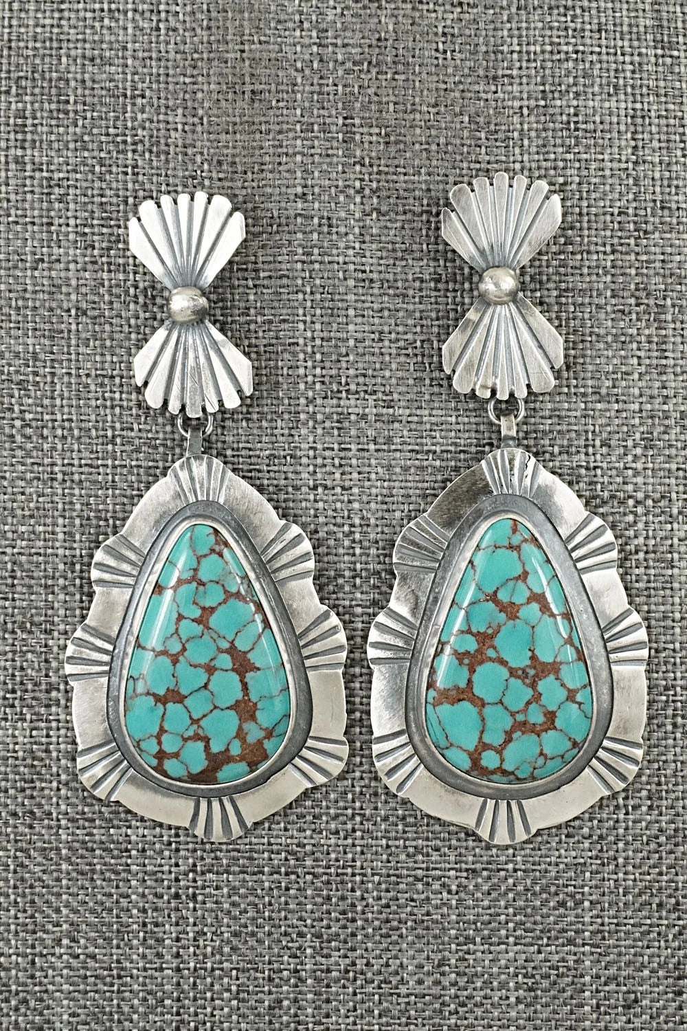 Turquoise & Sterling Silver Earrings - Mark Yazzie