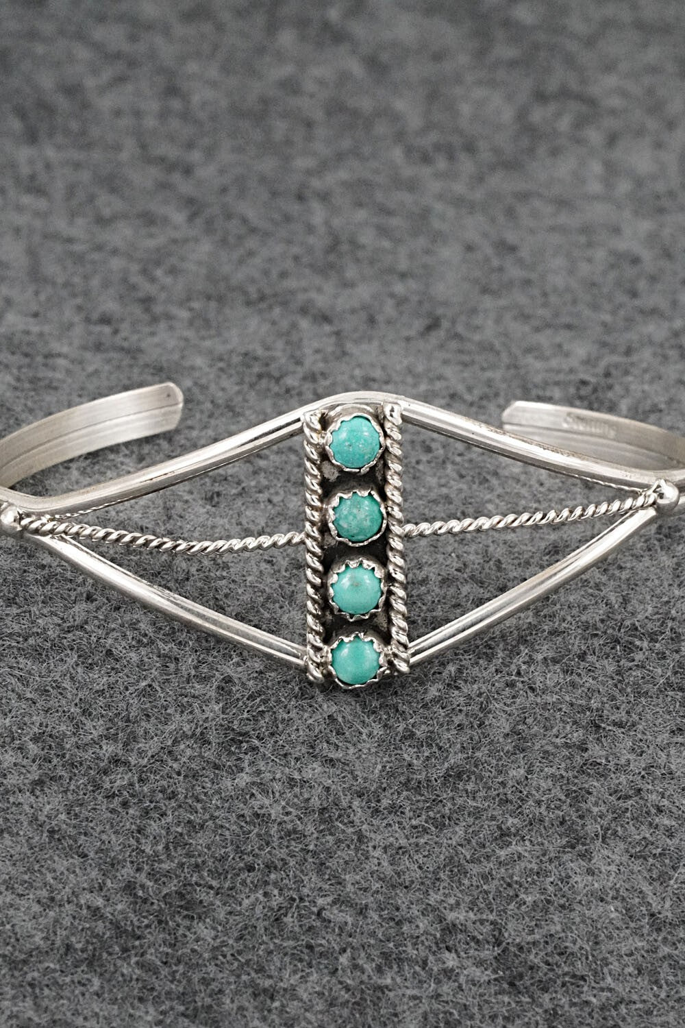 Turquoise & Sterling Silver Bracelet - Janice Spencer
