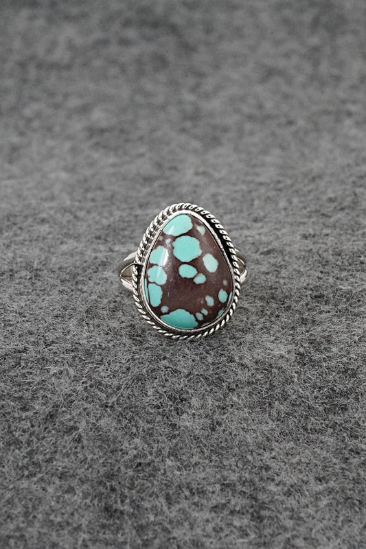 Turquoise & Sterling Silver Ring - Eugene Gruber - Size 6