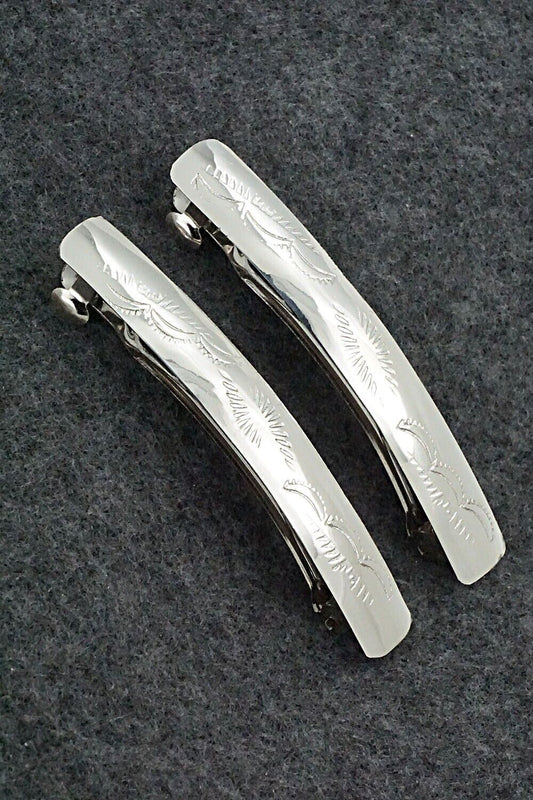 Sterling Silver Hair Barrettes - Randall Dalgai
