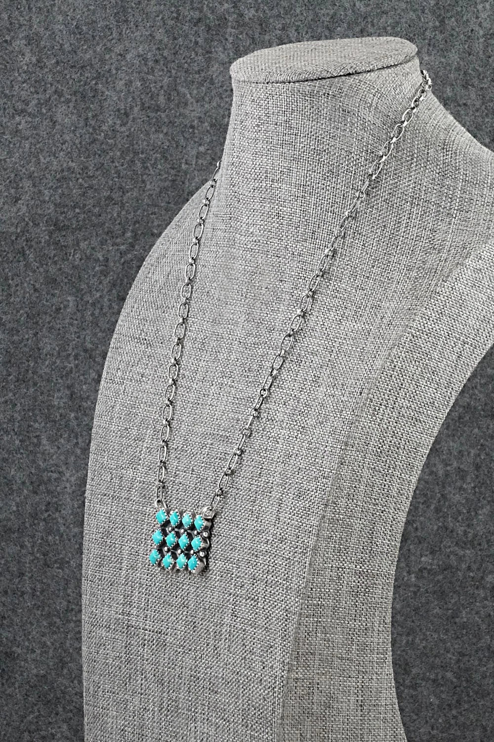 Turquoise & Sterling Silver Necklace - Melissa Anderson