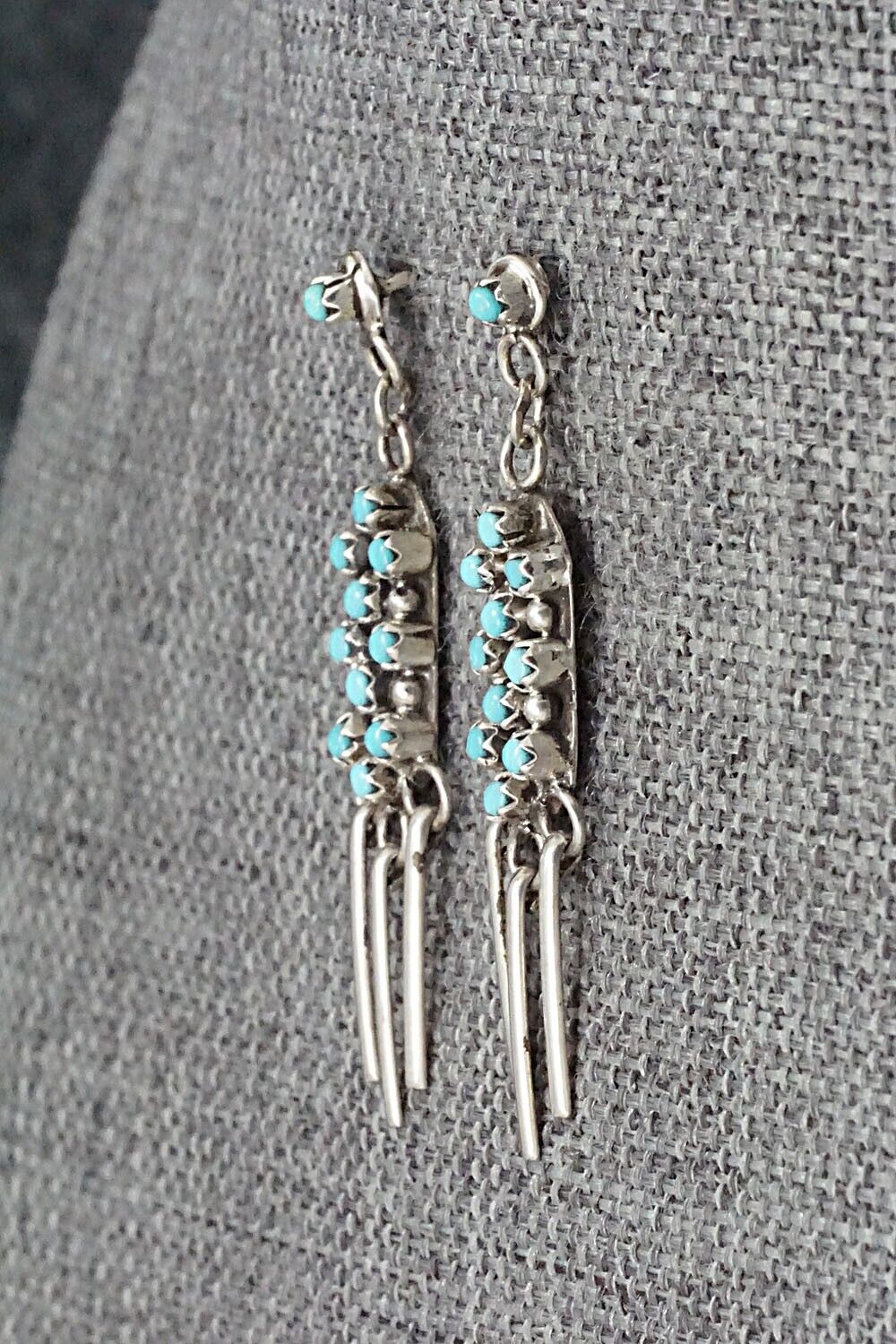 Turquoise & Sterling Silver Earrings - Arlene Quam